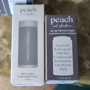 Peach Not Plastic Deodorant